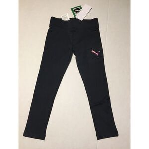 Puma‎ Leggings 5 Girls Youth Leggings Full Length Athletic Black NWT